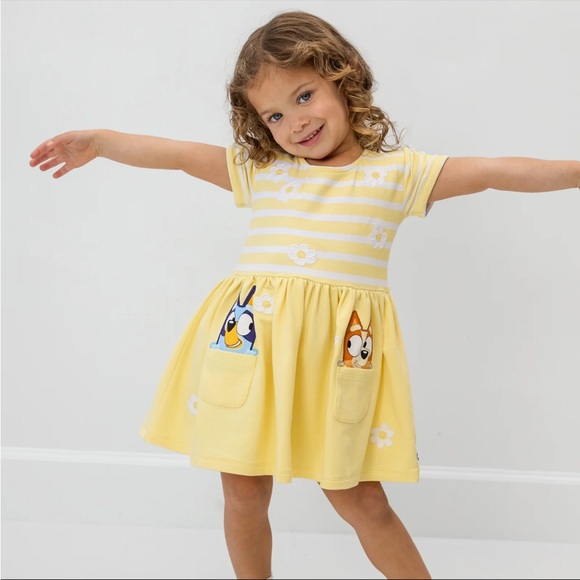 Bluey Toddler Little Sleepies Dress and Sweater Bundle NWT - Picture 2 of 16